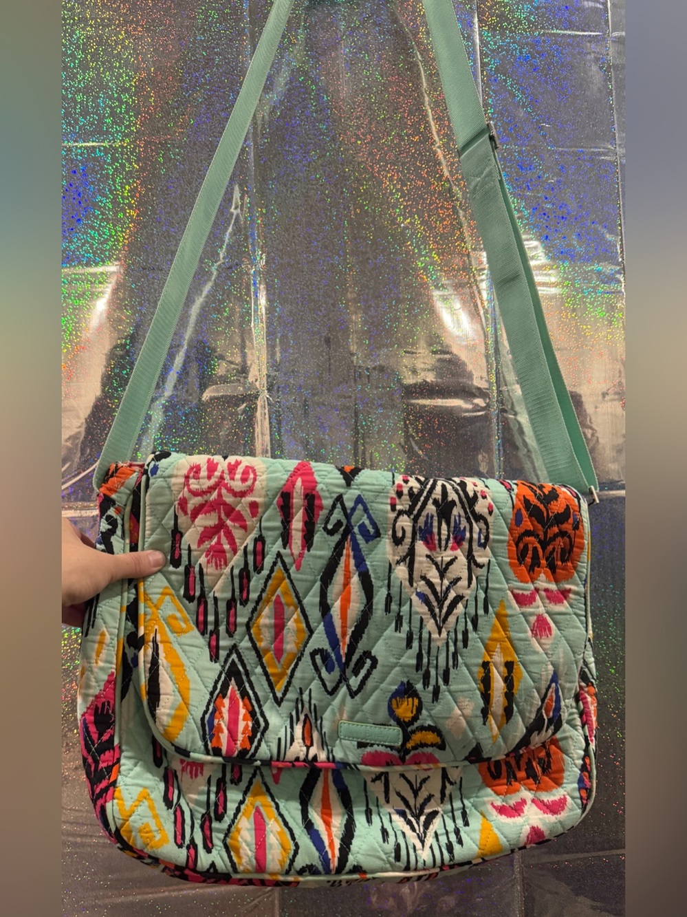 Vera Bradley 2-Piece Crossbody Set | Messenger Bag + Mini ID Wallet/Pouch EUC